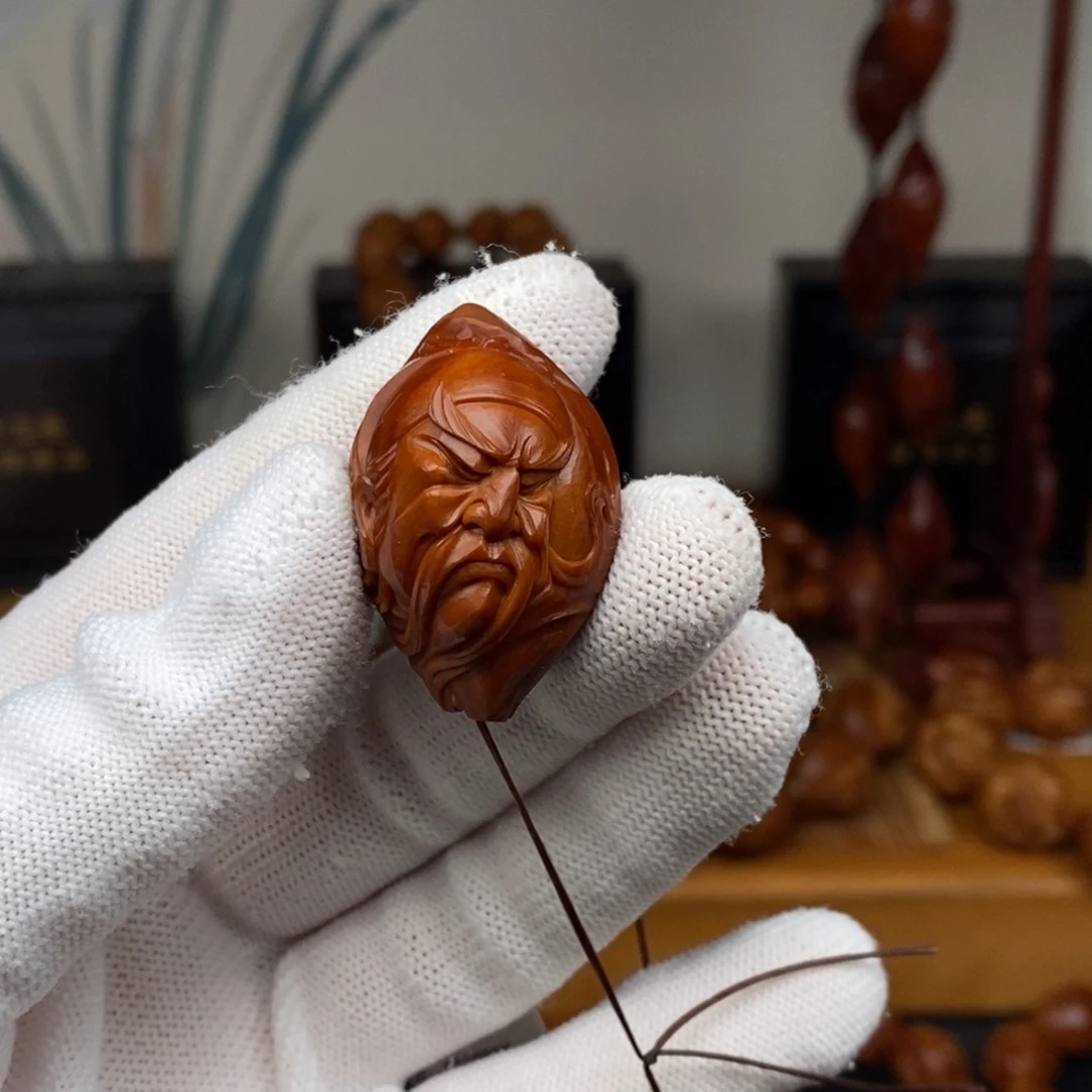 吊坠橄榄核许静健老师关公