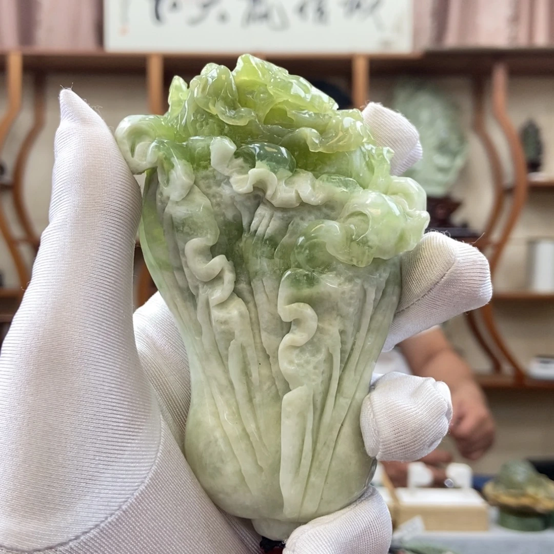强***子未镶嵌蛇纹石玉手把
