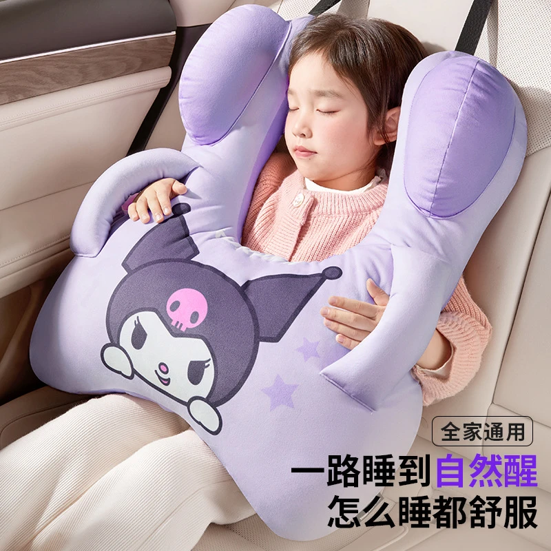 fasong原创优品童车载睡觉神器汽车后排靠枕护颈卡通靠垫枕头车枕