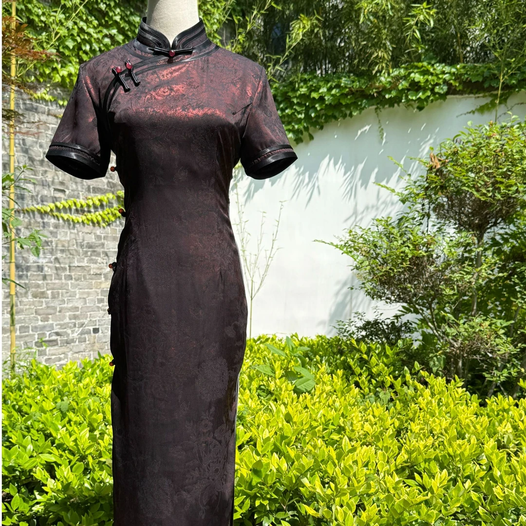 【寒枝清影】2025年夏季新款时尚百搭优雅旗袍