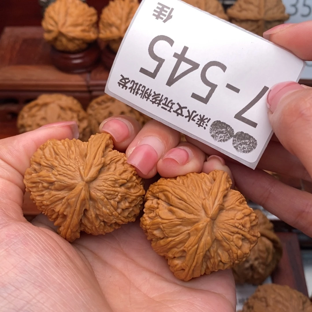 把件文玩核桃39球白