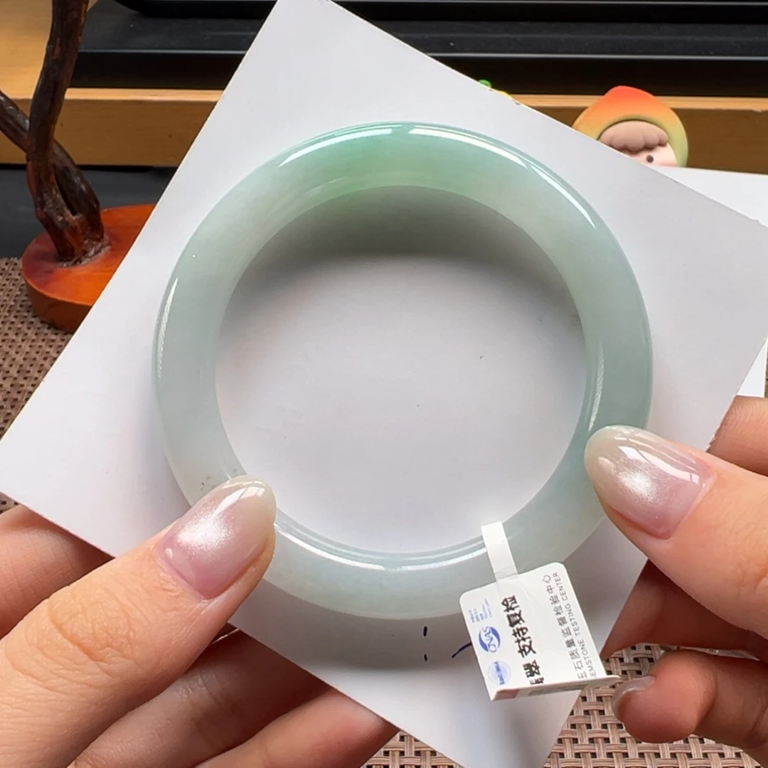 翡翠未镶嵌手镯22号