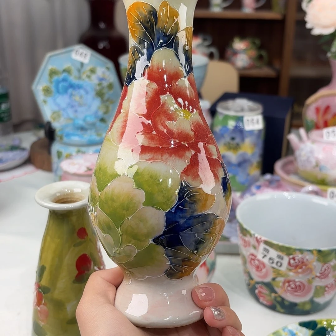 景德镇手绘高温釉下彩陶瓷茶具