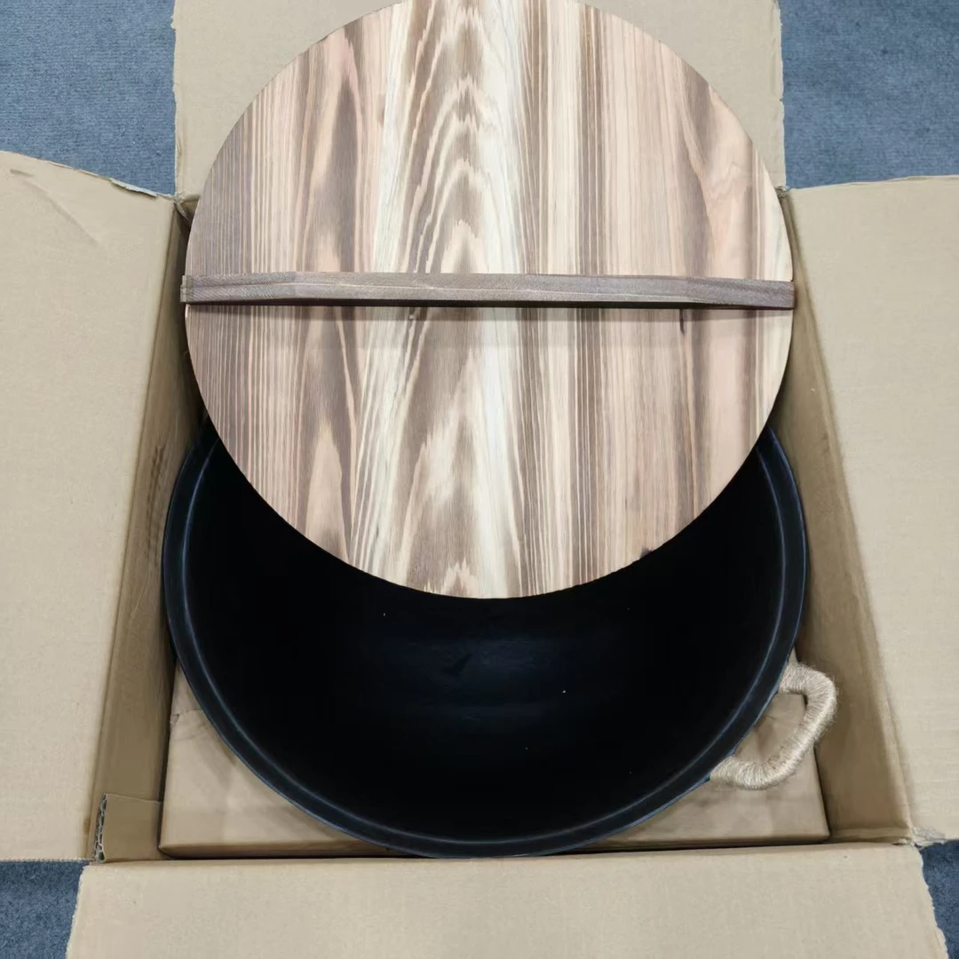 38cm 生铁双耳锅