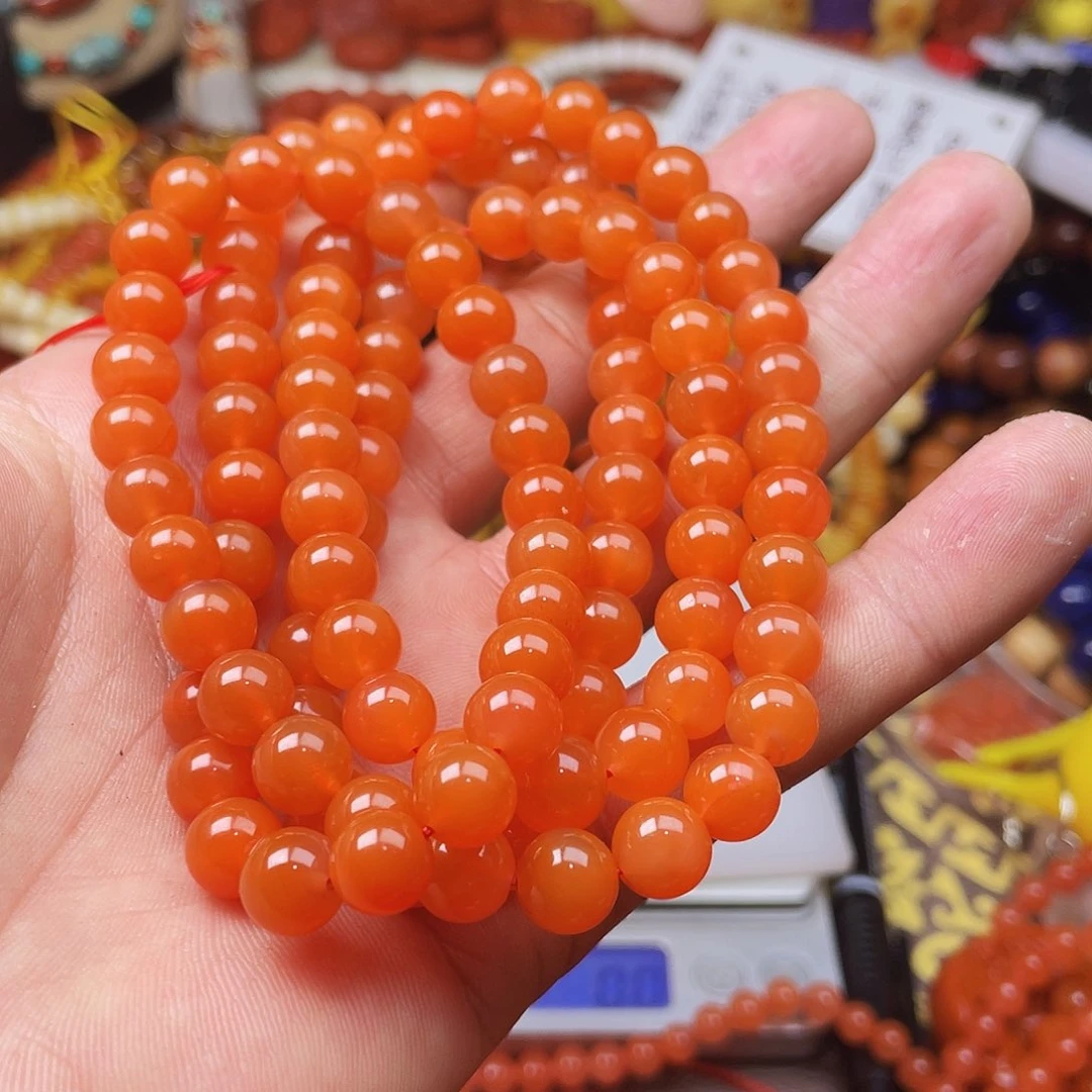 玛瑙/玉髓手链合金看***呀45307