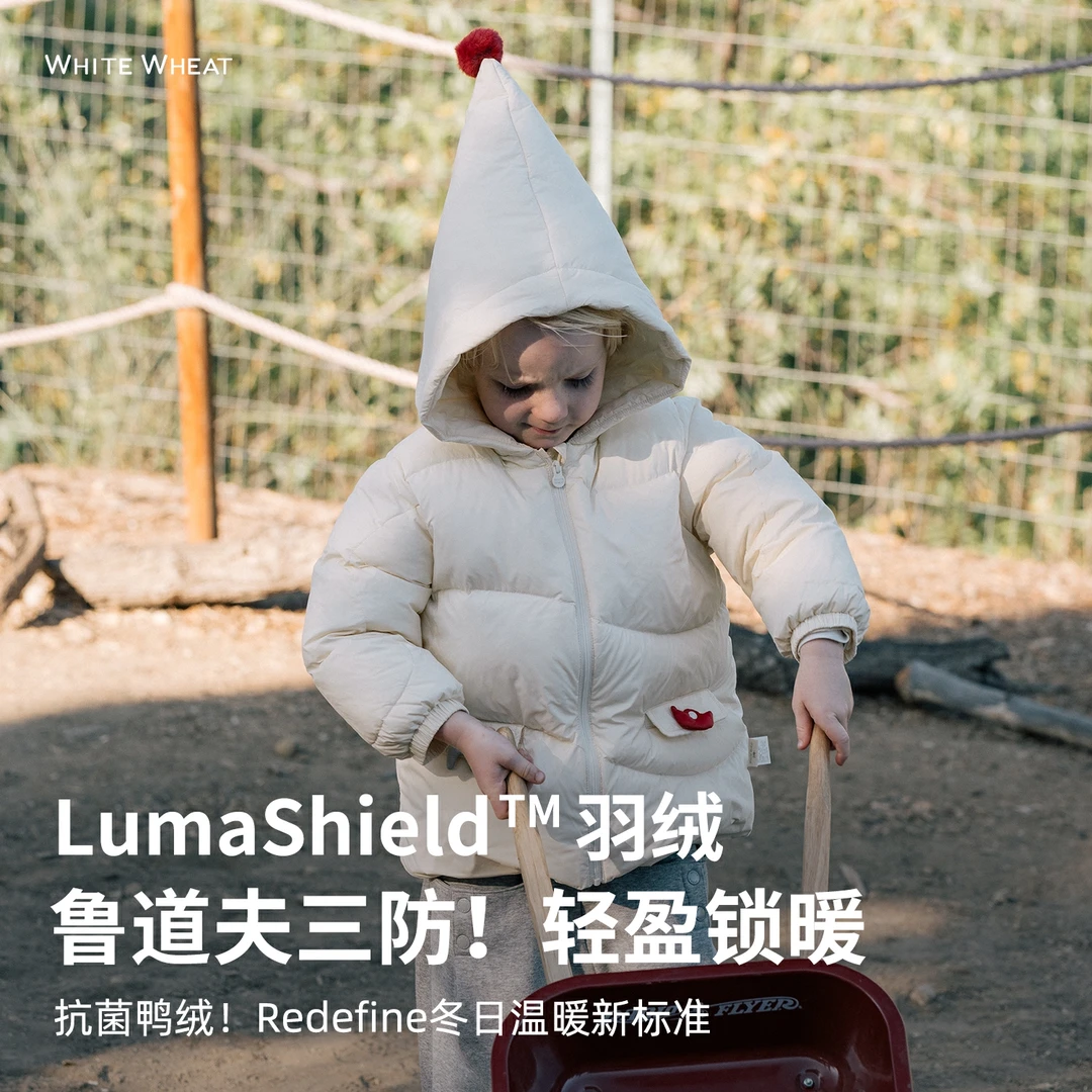 whitewheat儿童2025冬季新款男女童羽绒外套WWBDY016