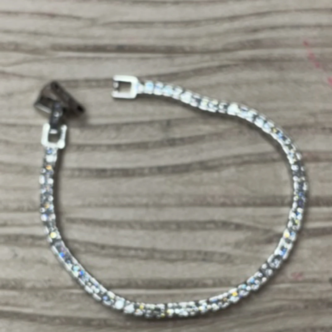 铜合金手链 25705 全方糖非石手链 银色底