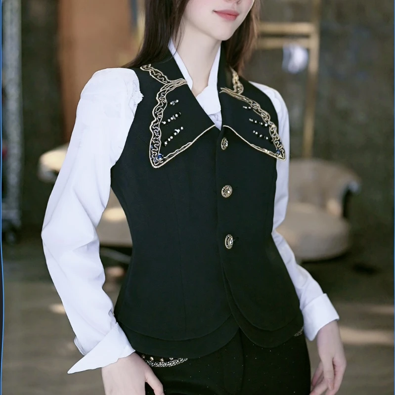 【古堡之夜】法式重工气质时尚百搭马甲