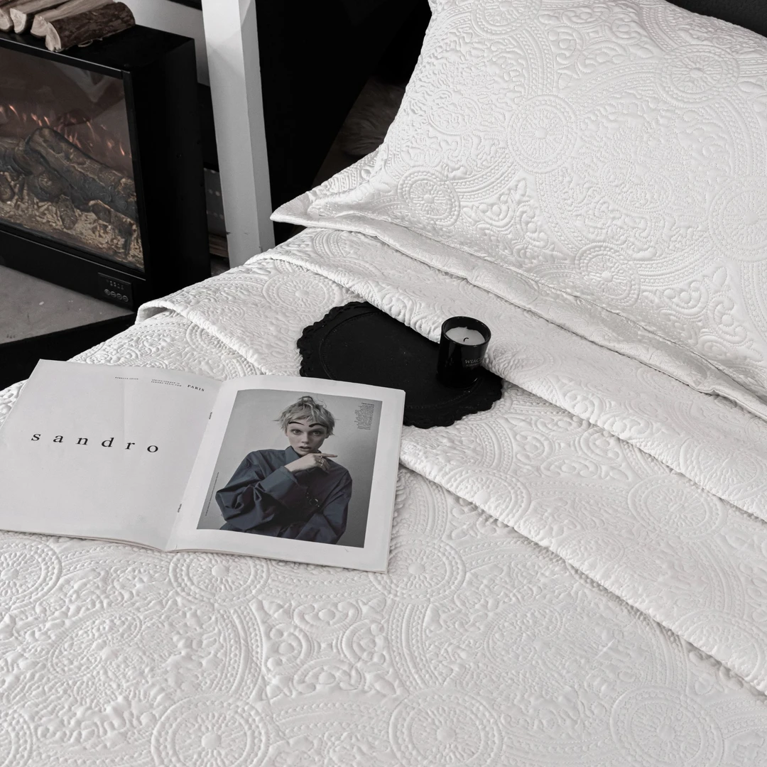 『床盖三件套』高端轻奢天丝长绒棉床盖三件套夹棉床单柔软亲肤