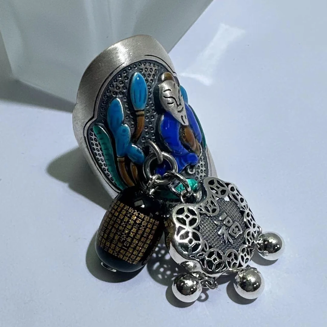 925银戒指 (老银工厂4号店)  Z47 精品时尚潮流酒仙戒指