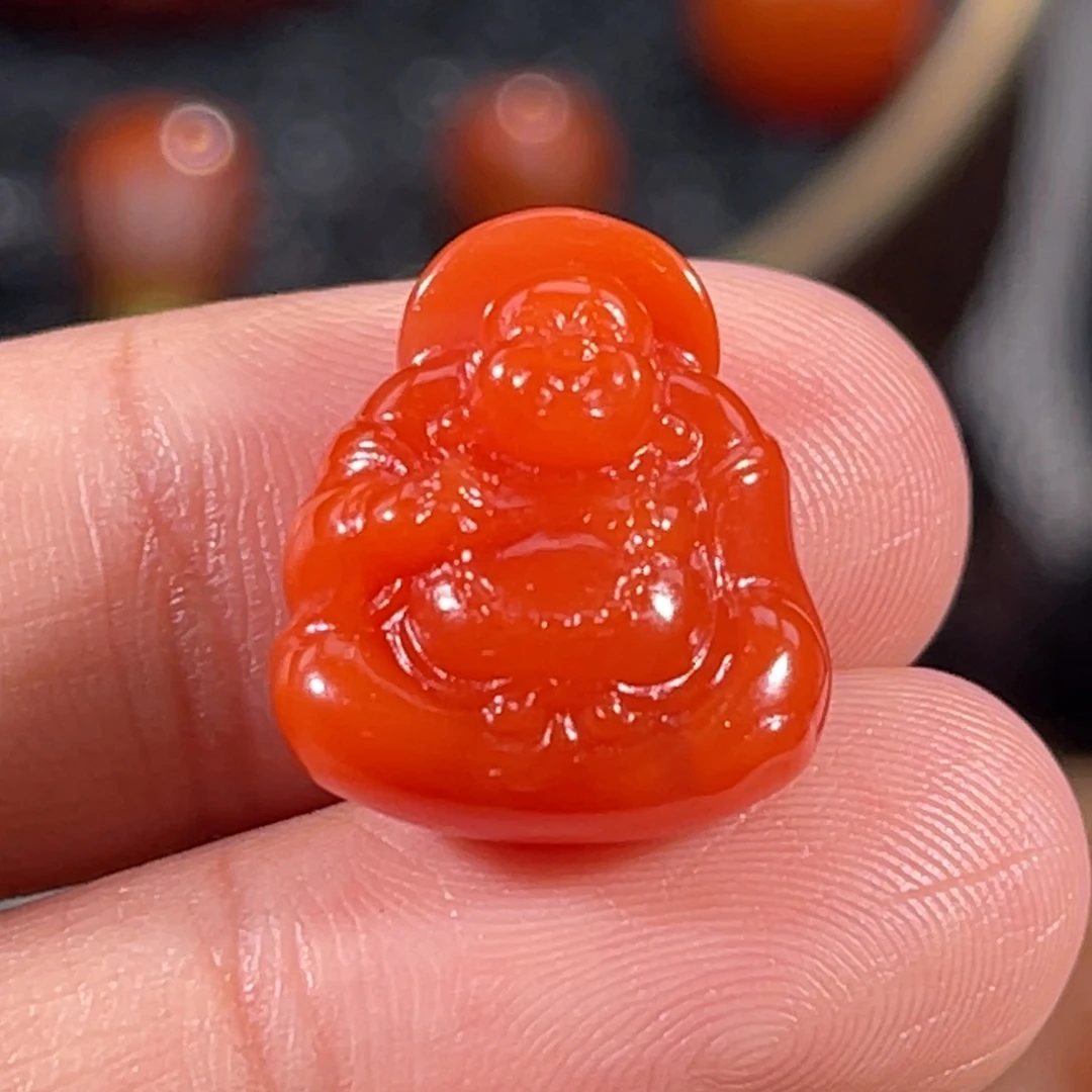 南红玛瑙未镶嵌佛公17*14.9*8.7mm