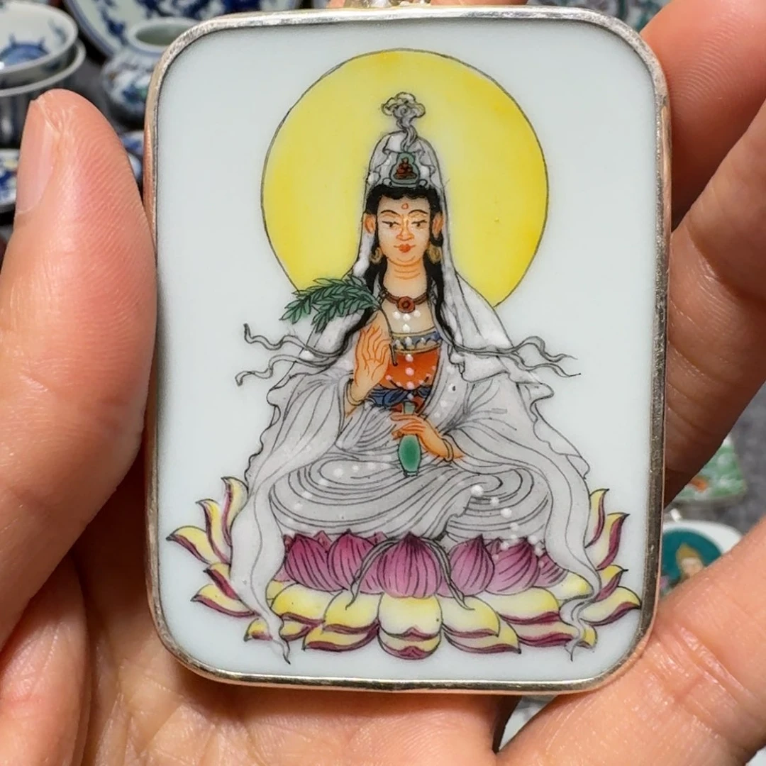 瓷片｀****冰精品挂件一个