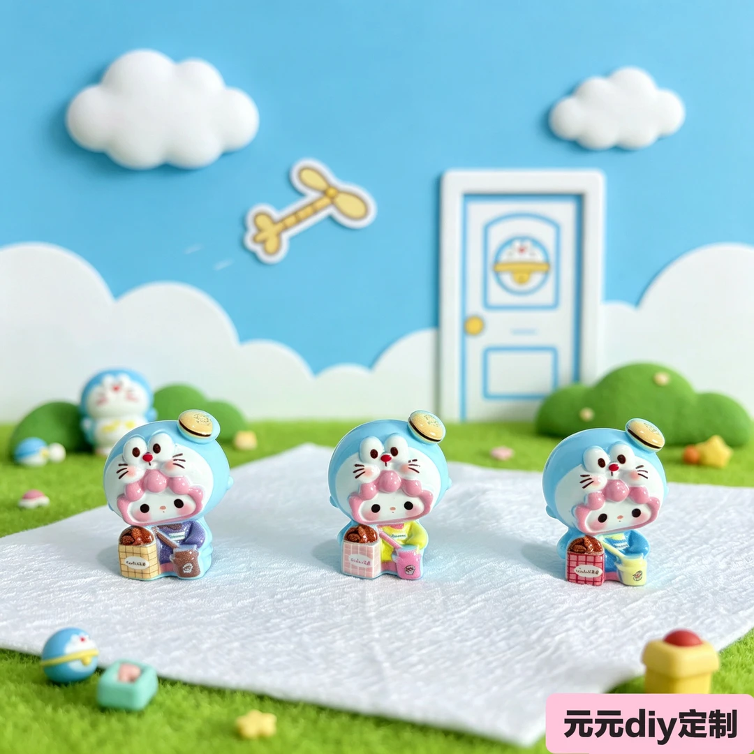 【元元定制—哆啦A梦小羊】手工diy树脂食玩配件摆件奶油胶