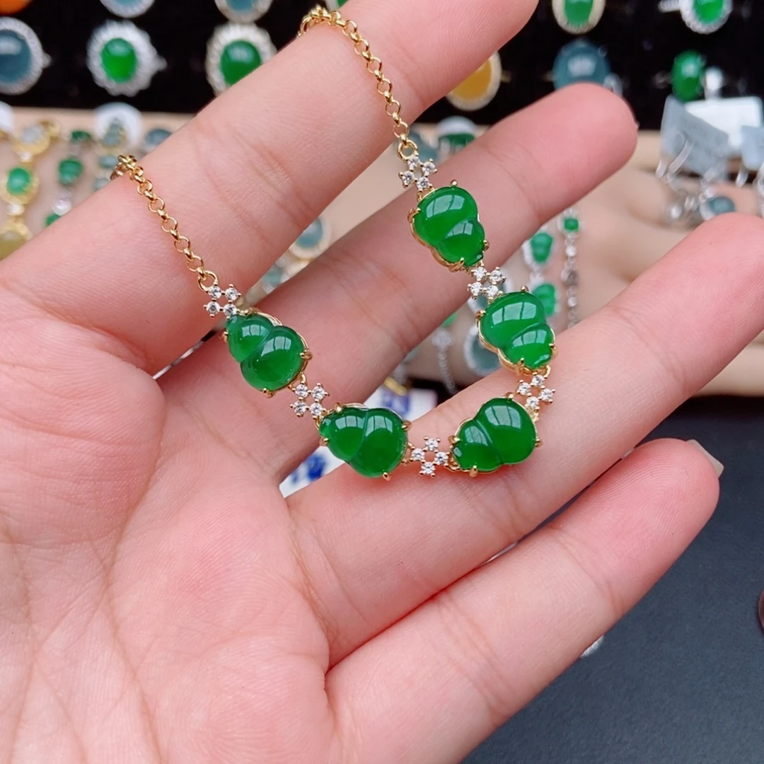 日***益翡翠银S925镶嵌戒指