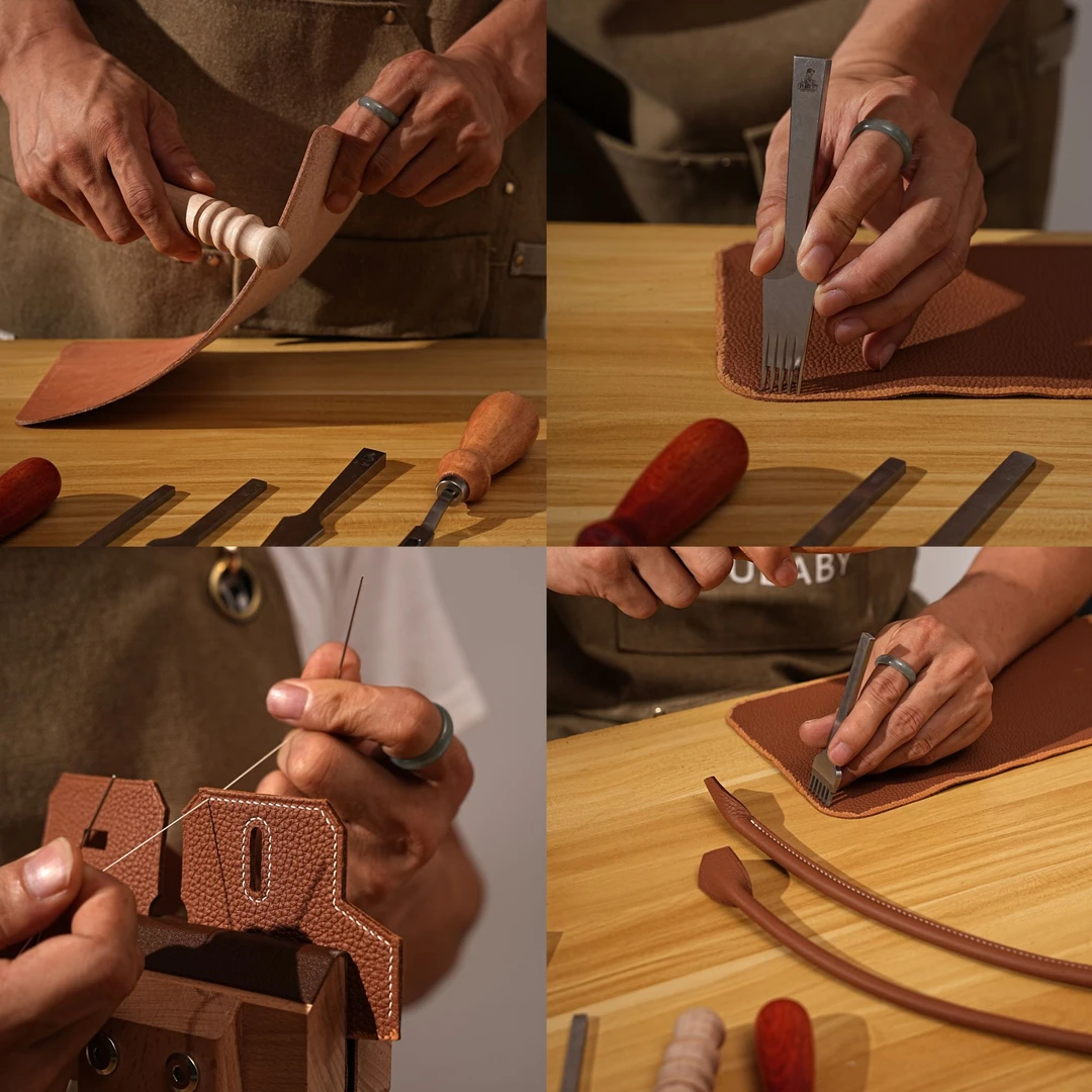 【YUYUBABY】Mini二代19全手工蜡线定制手掌纹ep牛皮包