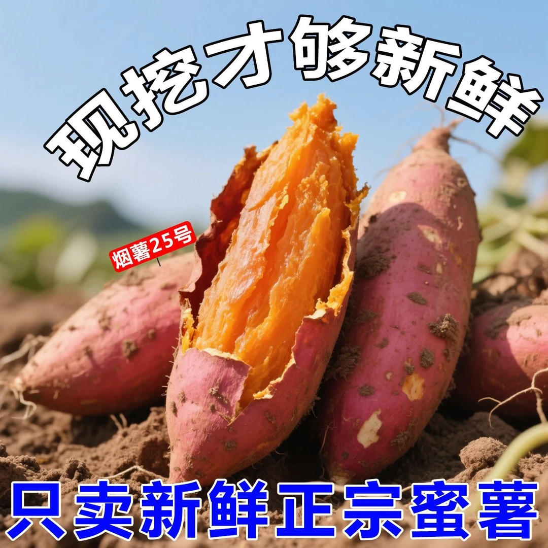 烟薯25(4.8-5斤)取出来通风放几天越放越甜 断裂果正常不接受拒收