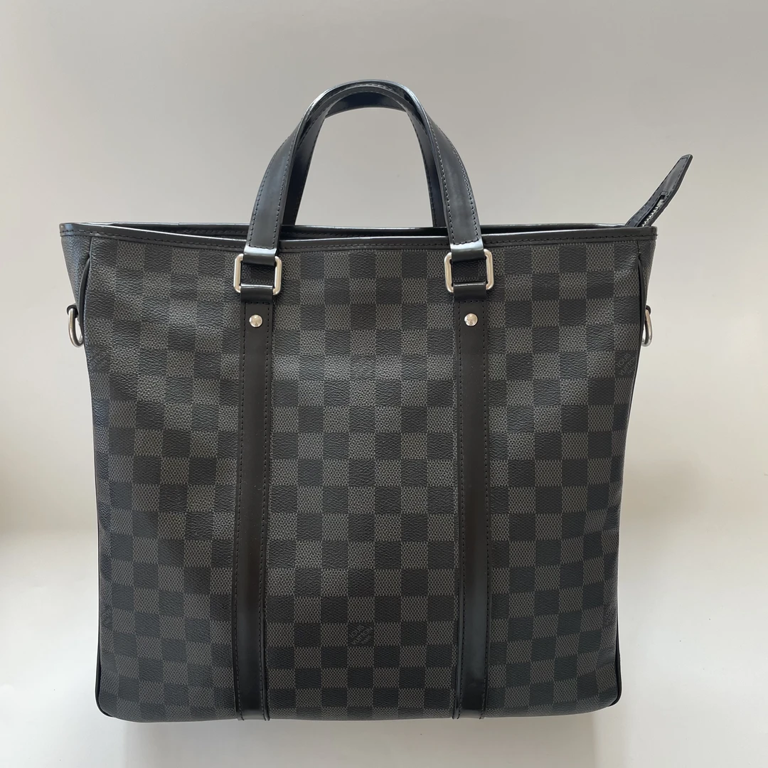 99新 LouisVuitton/路易威登 99新LV棋盘格小号托特包091-35/33/9