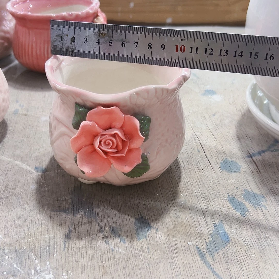 有孔外贸尾单陶瓷花盆凑单10米包邮