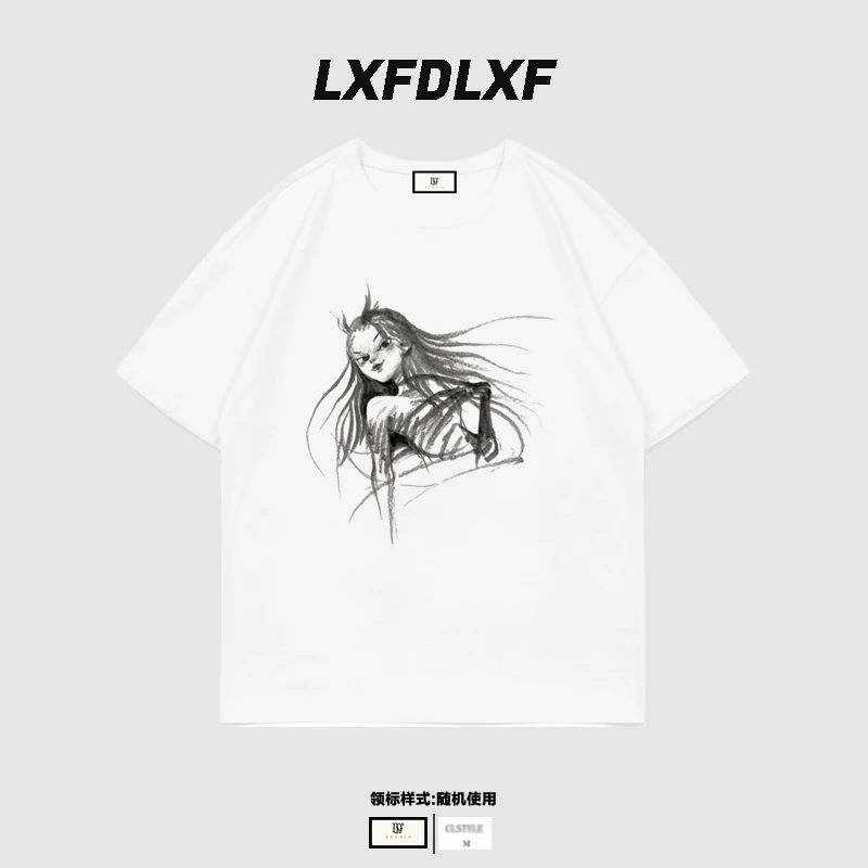 清【敖闰】LXFDLXF 门店货 男女同款 2025新年款 宽松版型短袖T恤