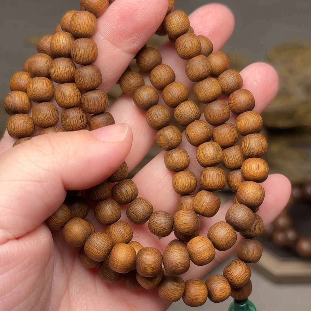 沉香手串越南芽庄黄油白棋楠玉化06×08×108➕配饰