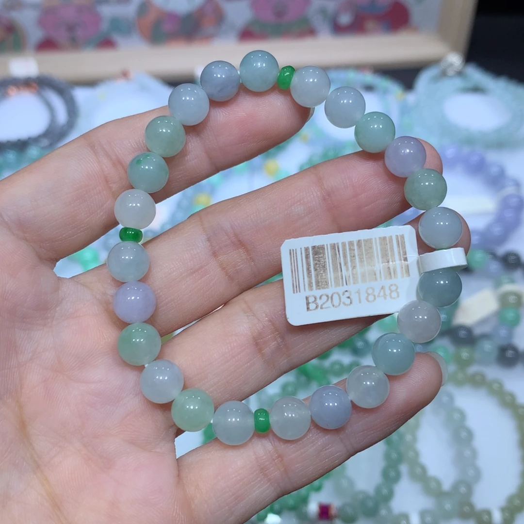 翡翠未镶嵌手链天然