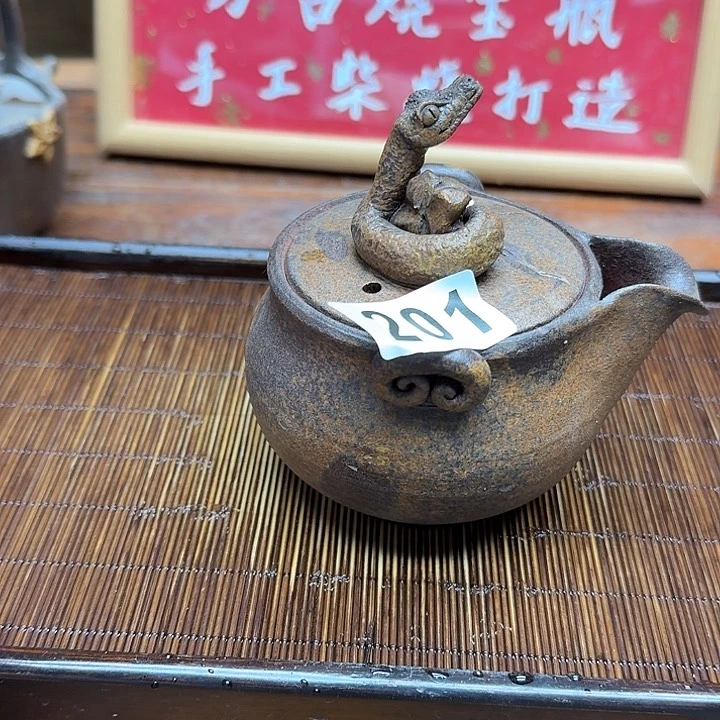 纯手工制作粗陶茶具