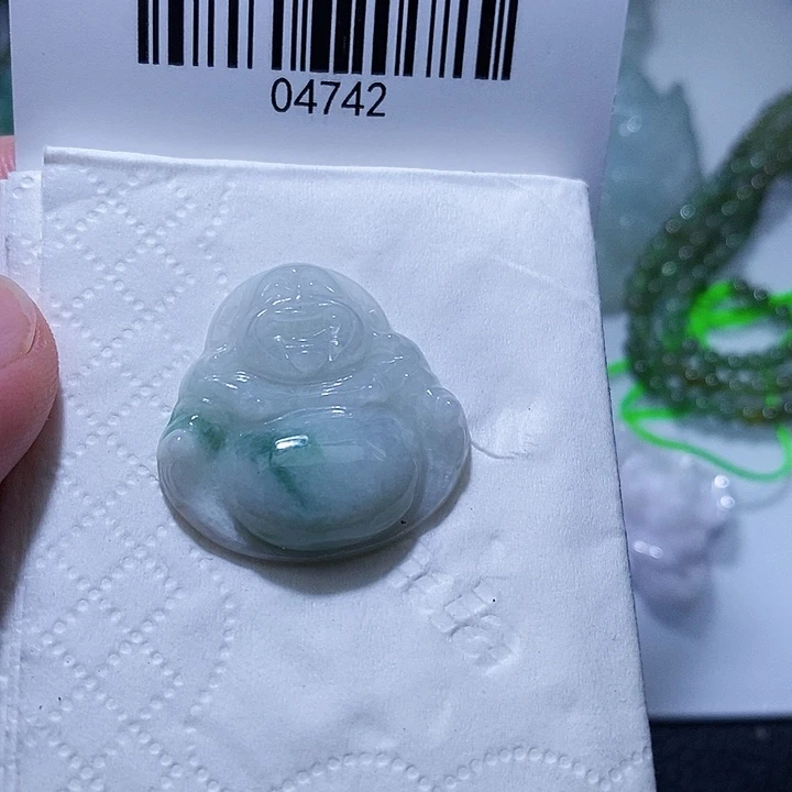 颈饰未镶嵌翡翠天光墟翡翠市场现金代购
