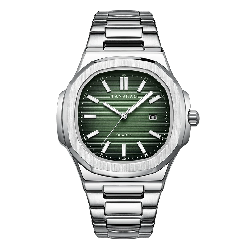 【专柜直发】限定绿面/高奢钢表王/鹦鹉螺/男士经典百搭运动腕表