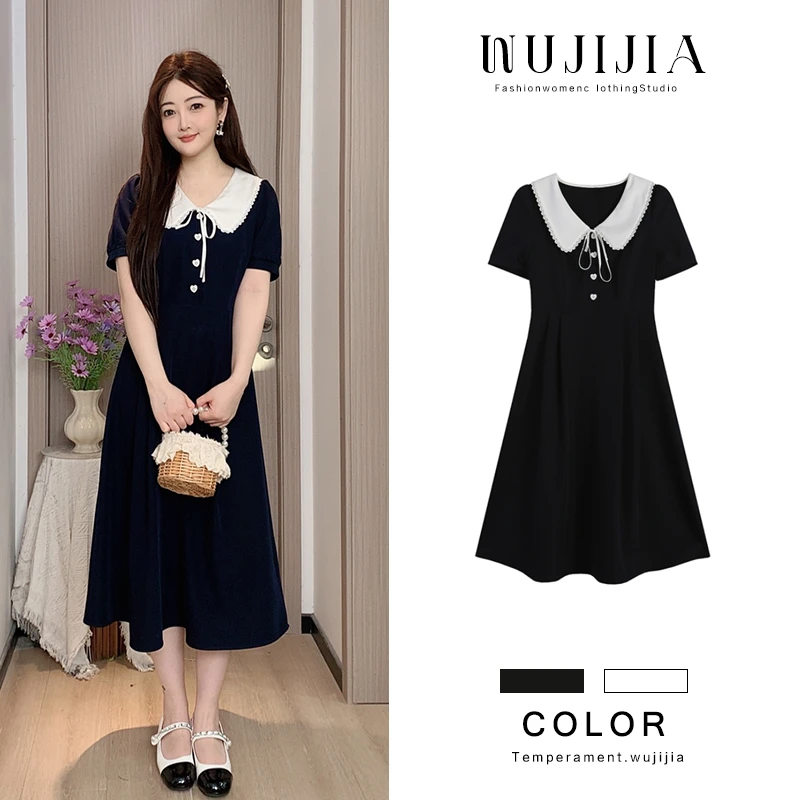 藏青色连衣裙ZL54911