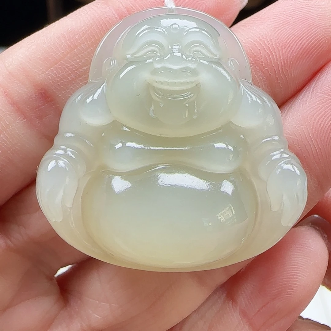 和田玉未镶嵌吊坠(赠链)