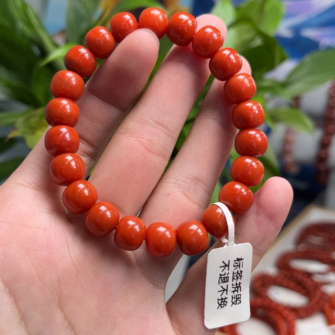南红玛瑙未镶嵌手链保山冷水河老型手串10+