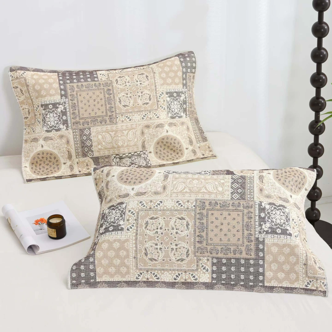 【大美福利】图腾混色枕巾一对装