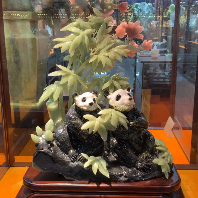 【闪购商品】未镶嵌蛇纹石玉摆件覆膜