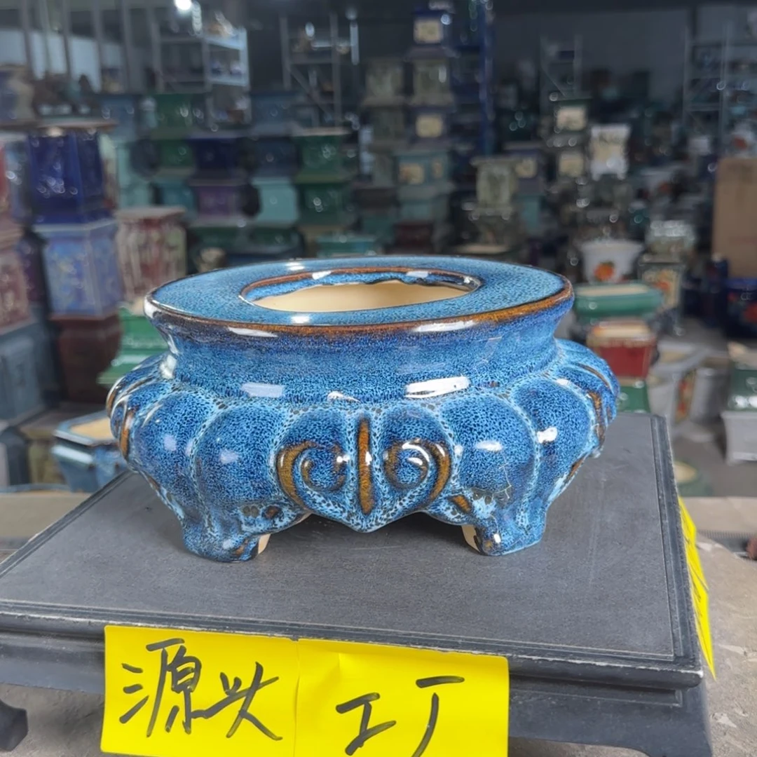 石湾花盆面宽21，高11飞*L