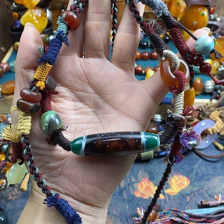 琉***璃玛瑙/玉髓未镶嵌项链项链