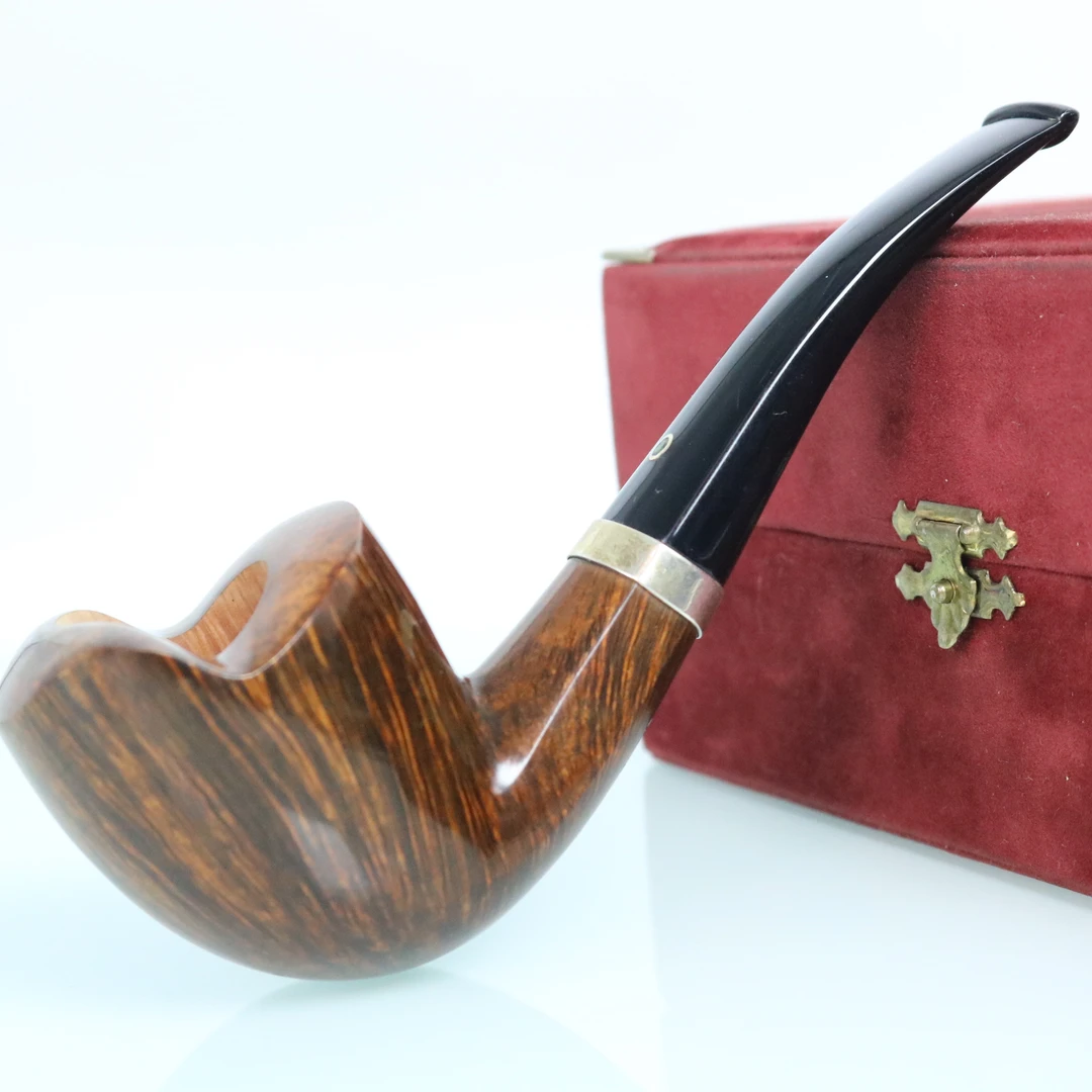 意大利烟斗教父圭帝雅科博经典号角收藏手工石楠木老烟斗