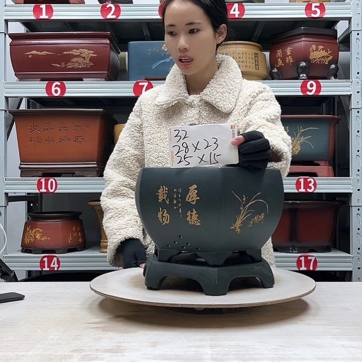 紫砂花盆紫砂花盆