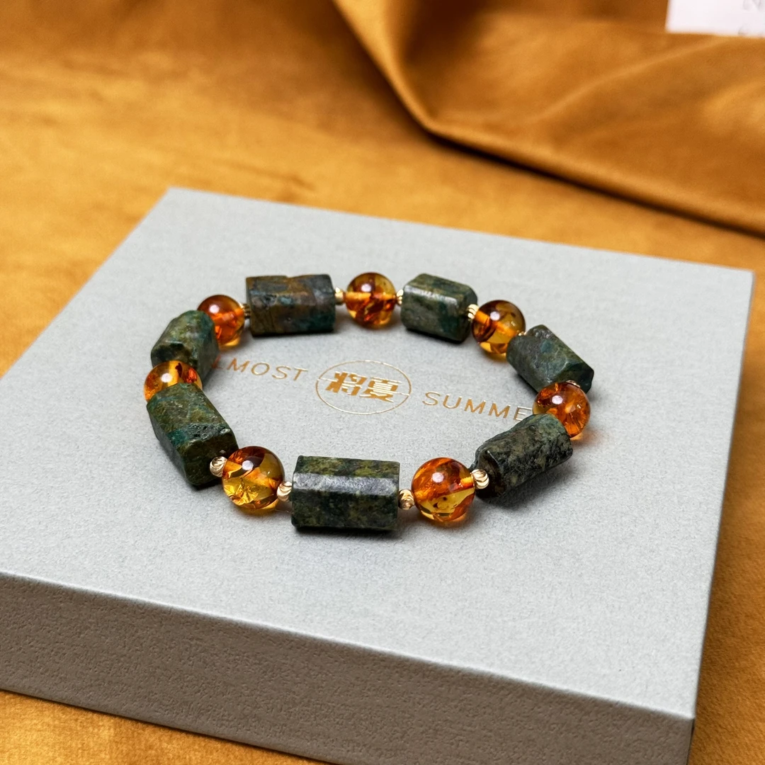 合金手链 【金花蓝铜手串】将夏