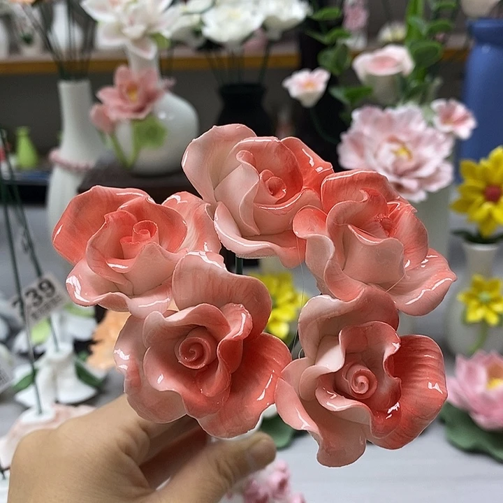 陶瓷陶瓷材料加工5朵