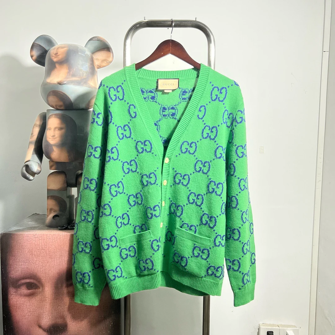 99新 GUCCI/古驰 满印开衫 V1207尺码L胸围58