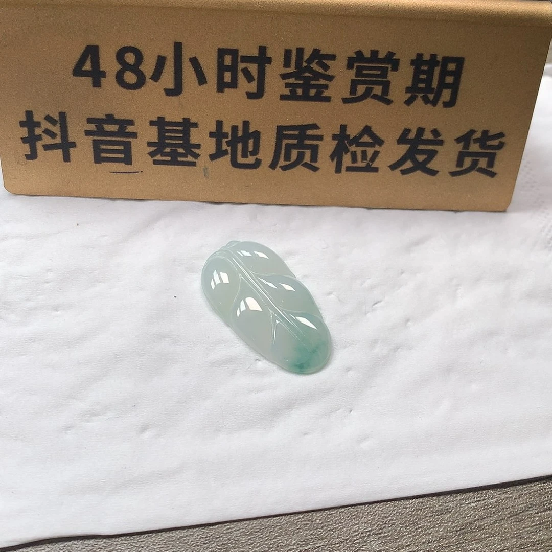 颈饰未镶嵌翡翠叶子
