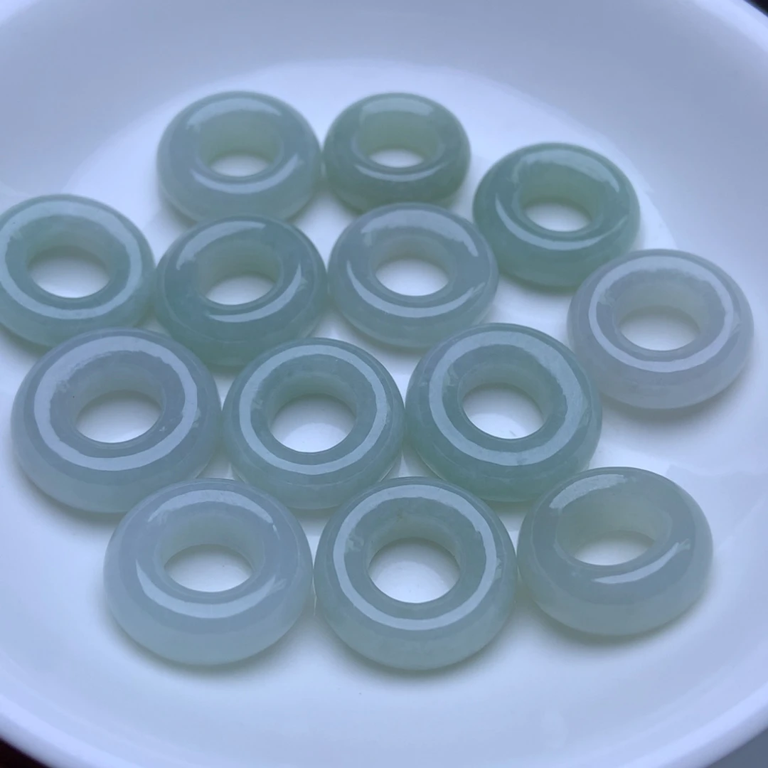 未镶嵌手链翡翠卡17冰圆环5个