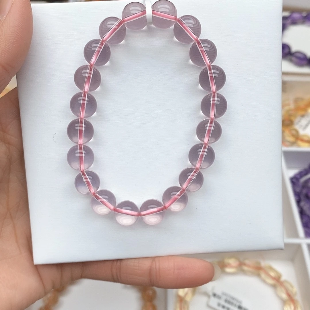 水晶手链未镶嵌@*.粉水晶9