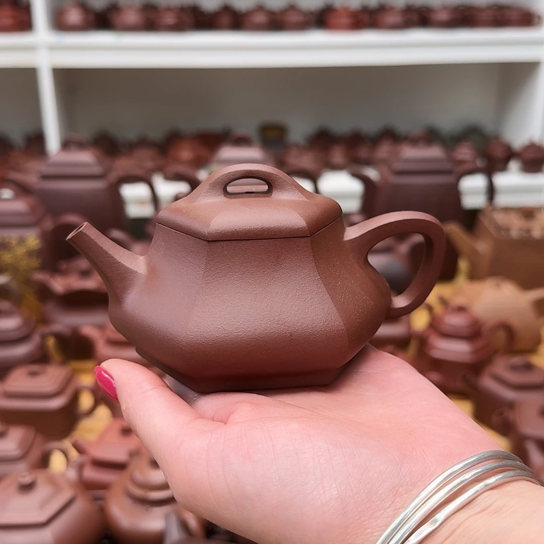茶壶紫砂紫砂壶六方锦瓢180cc福利