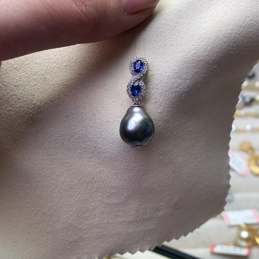 海水珍珠颈饰银S925镶嵌