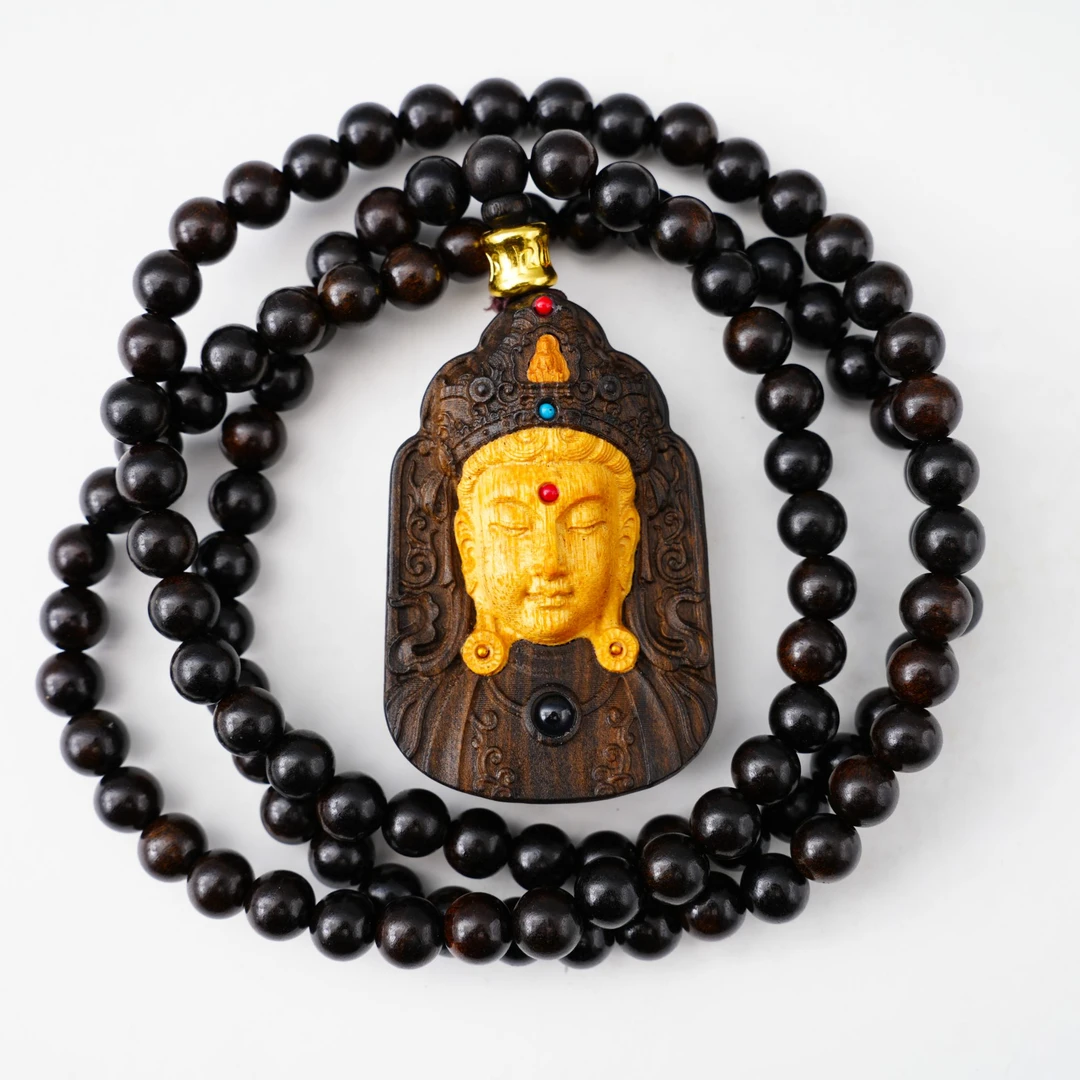 非金属木质项链 MX101沉贵宝渡母长款项链