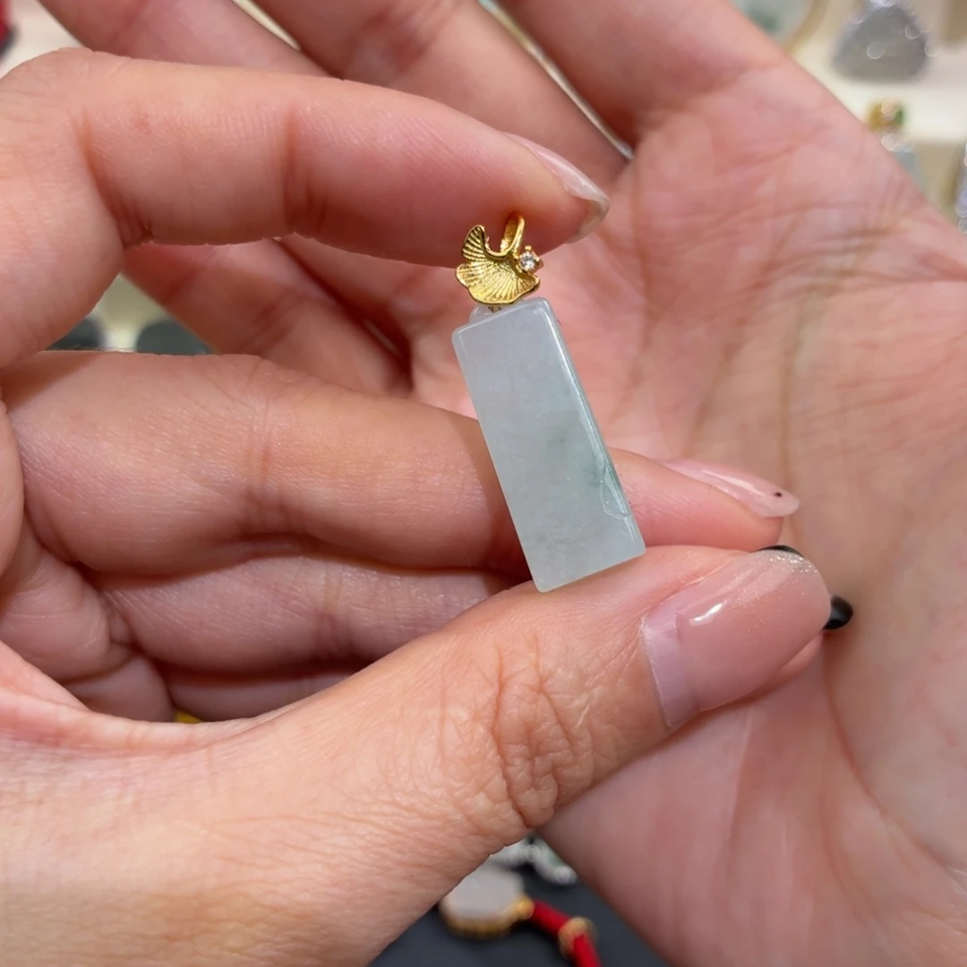 翡翠银S925镶嵌颈饰吊坠