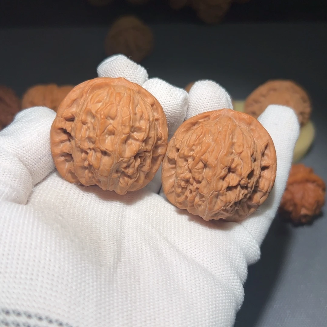 文玩核桃把件40全品老款闷尖