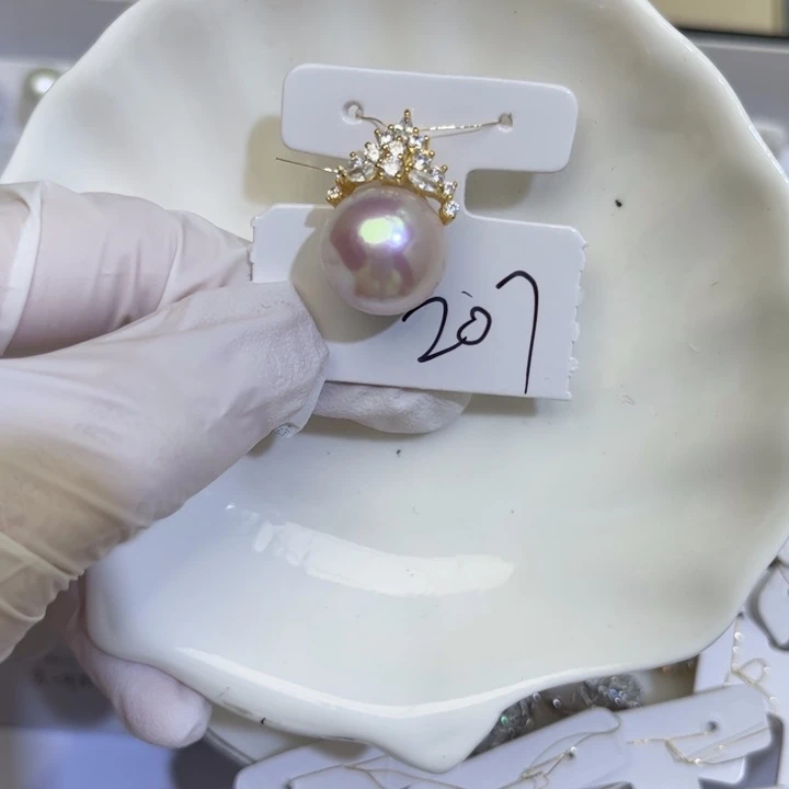 淡水珍珠颈饰银S925镶嵌