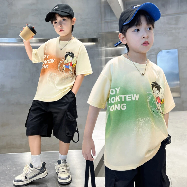 男童短袖t恤2025新款儿童洋气上衣童装男大童夏季衣服小男孩夏装